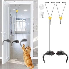 Diferencias y ventajas de materiales en juguetes colgantes para gatos
