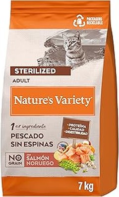 ¿Cuál es el mejor pienso de salmón para gatos con alergias?