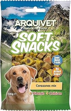 ¿Cuáles son los precios promedio de snacks para perros de raza pequeña?
