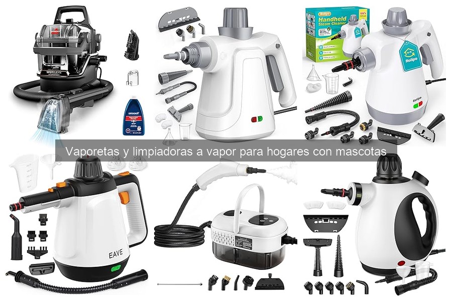 Accesorios imprescindibles para vaporetas en hogares con mascotas