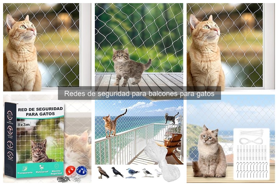 Alternativas a redes de seguridad para balcones de gatos