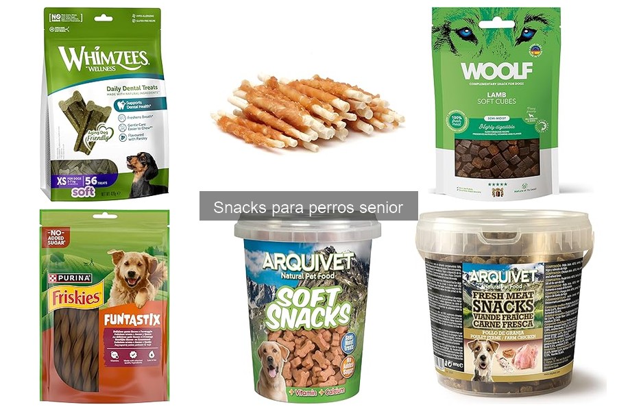 Alternativas saludables a los snacks comerciales para perros senior