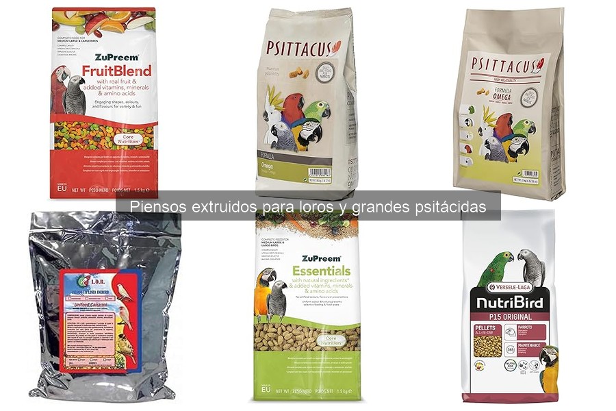 Beneficios de los Piensos Extruidos para la Salud de Loros
