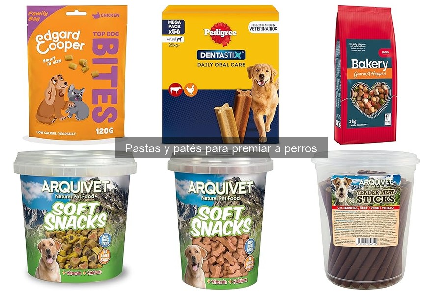 Beneficios de usar pastas y patés como premios para perros