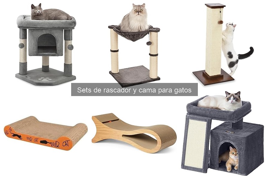 Beneficios de usar sets de rascador y cama para gatos