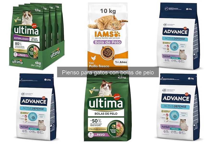 Beneficios del pienso para gatos con bolas de pelo