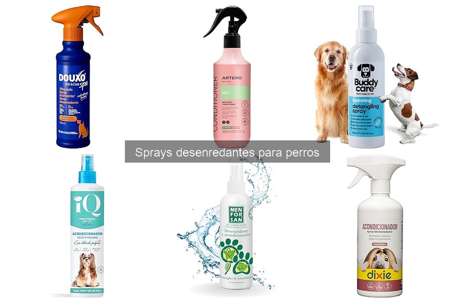 Cómo aplicar correctamente un spray desenredante para perros