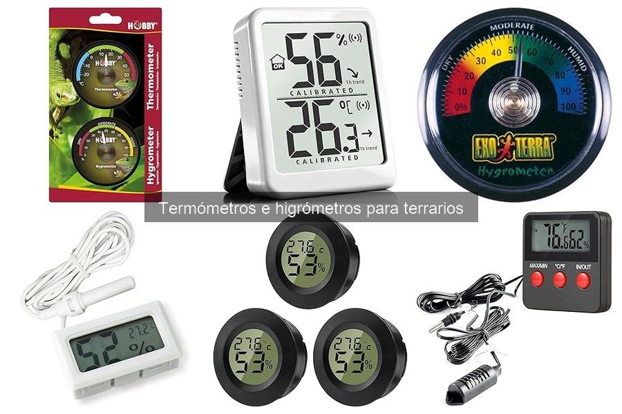 Cómo instalar un termómetro e higrómetro en tu terrario