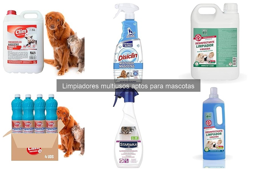 Cómo usar limpiadores multiusos en casa con mascotas