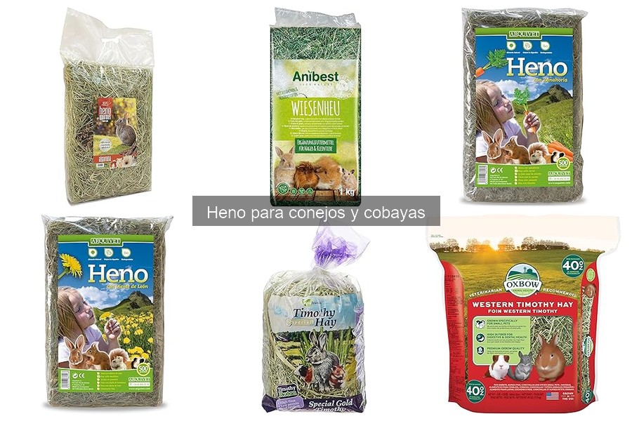 Comparativa de Heno para Conejos y Cobayas: Marcas y Precios