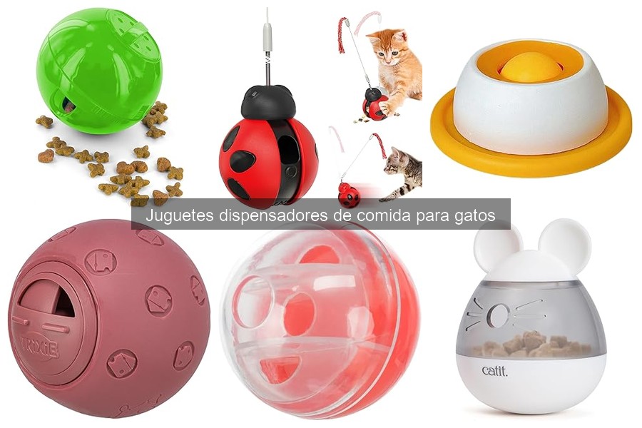 Comparativa de juguetes dispensadores de comida para gatos