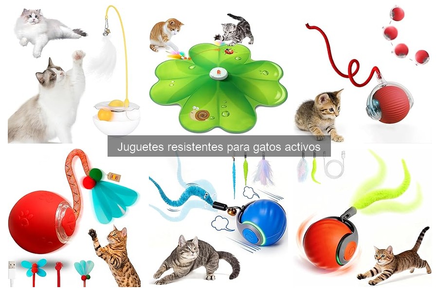 Comparativa de juguetes resistentes para gatos activos