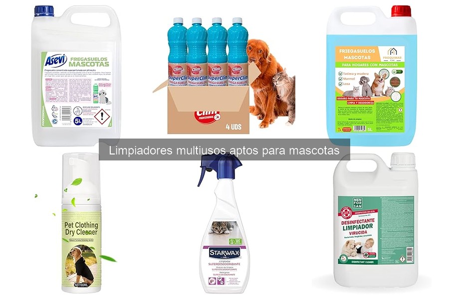 Comparativa de limpiadores multiusos para mascotas: marcas destacadas