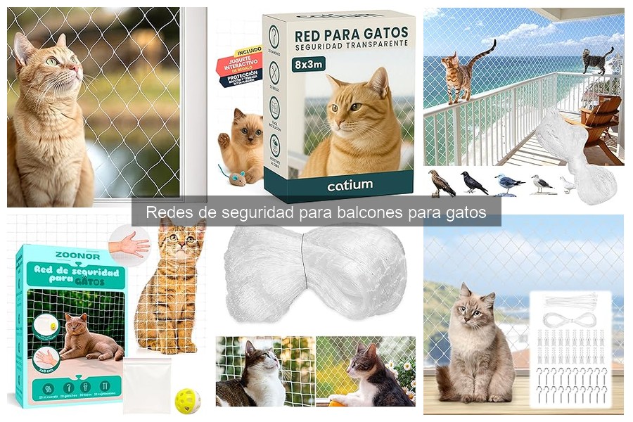 Comparativa de materiales en redes de seguridad para gatos