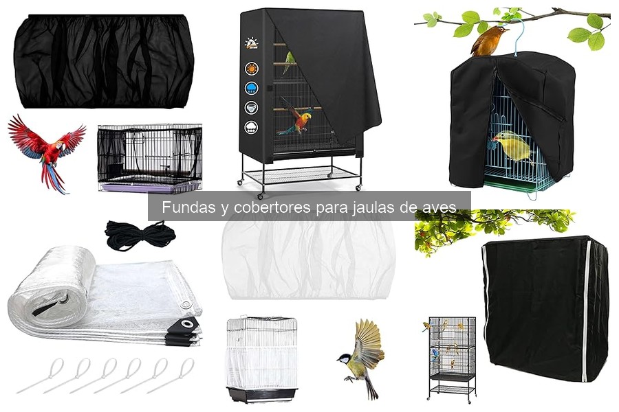 Comparativa de materiales para fundas de jaulas de aves