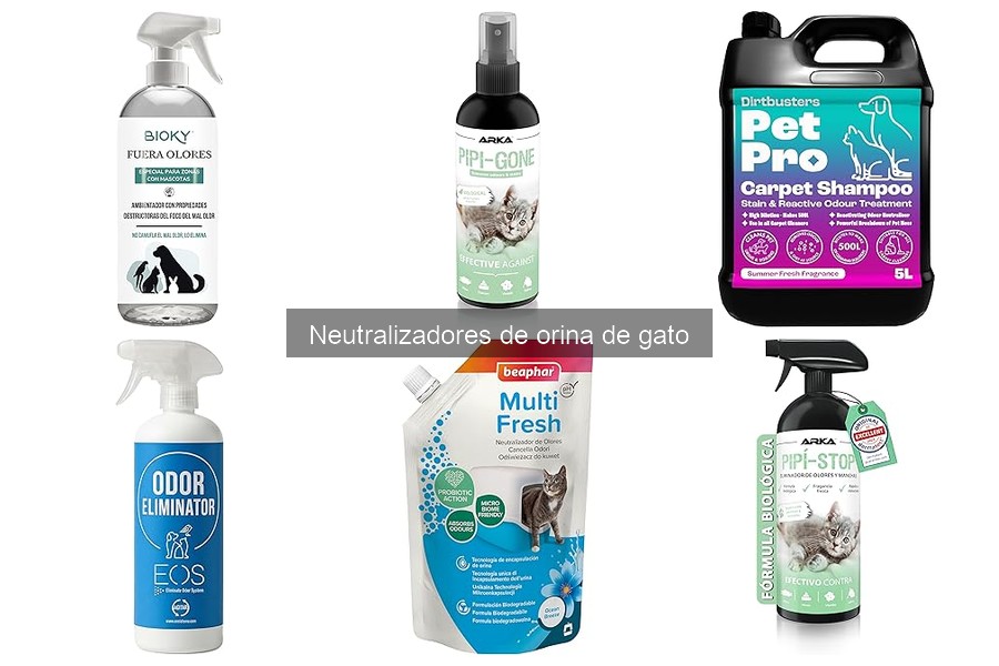 Comparativa de neutralizadores de orina de gato: mejores marcas