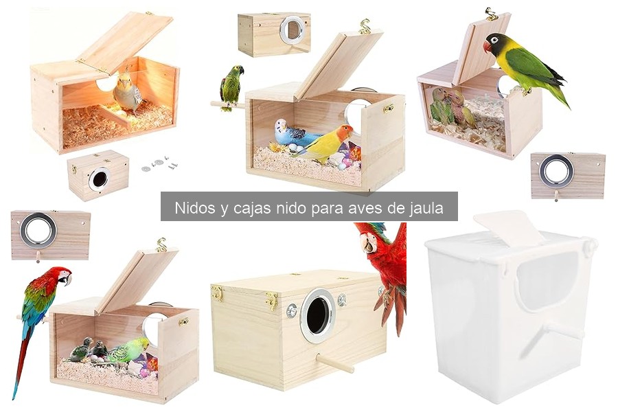 Comparativa de nidos de madera vs. plástico para aves