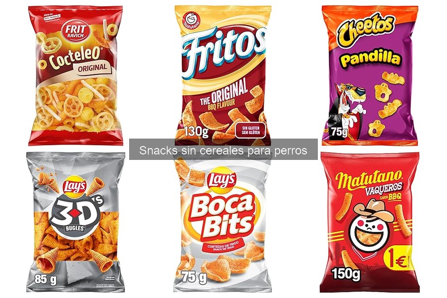 Comparativa de precios de snacks sin cereales para perros