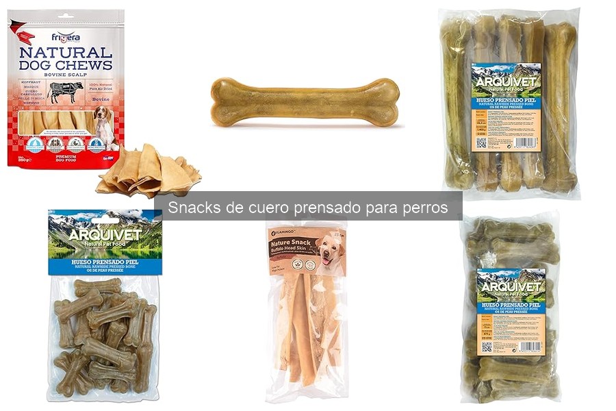 Comparativa de Snacks de Cuero Prensado para Perros