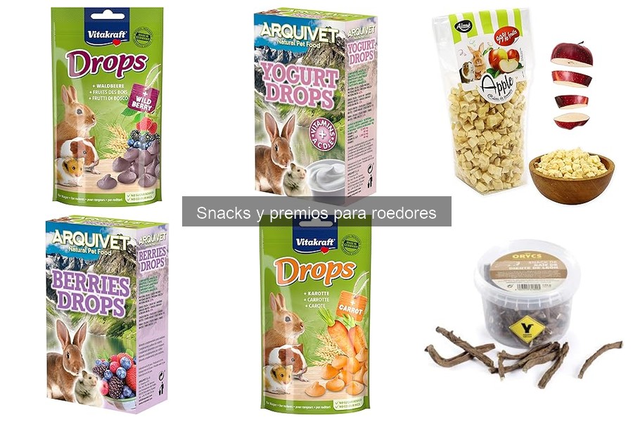 Comparativa de snacks para roedores: Vitakraft y Arquivet
