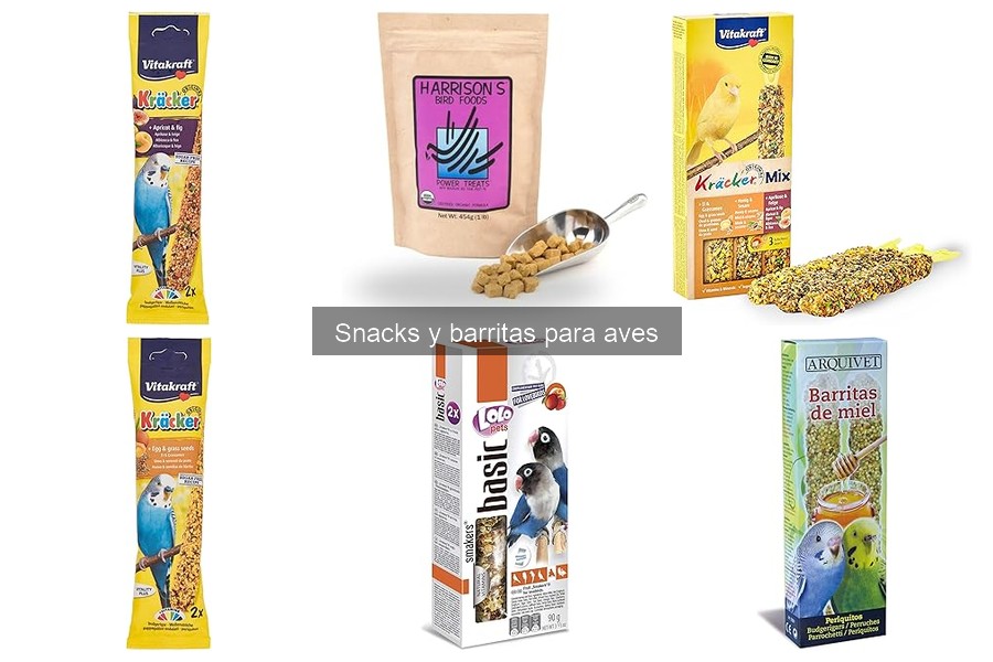 Comparativa de Snacks y Barritas para Aves: Mejores Marcas