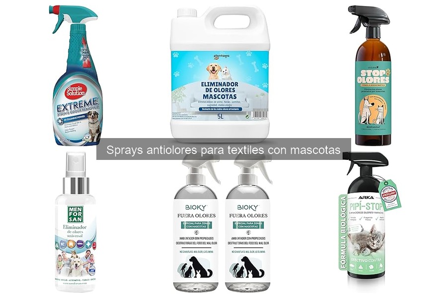 Comparativa de sprays antiolores para textiles con mascotas