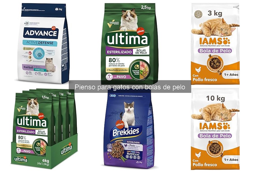 Comparativa: Piensos para gatos con bolas de pelo vs normales