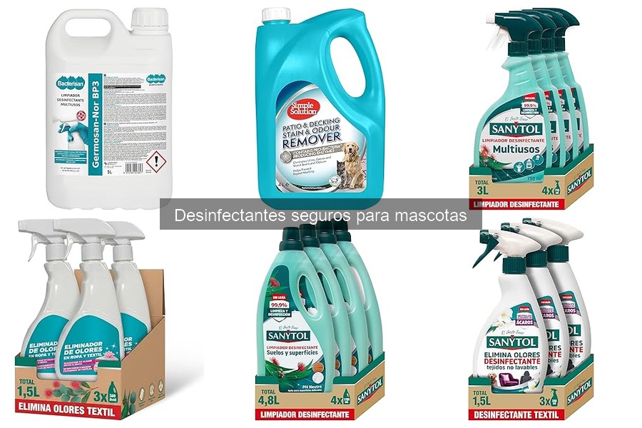 Desinfectantes seguros para mascotas y su impacto ambiental