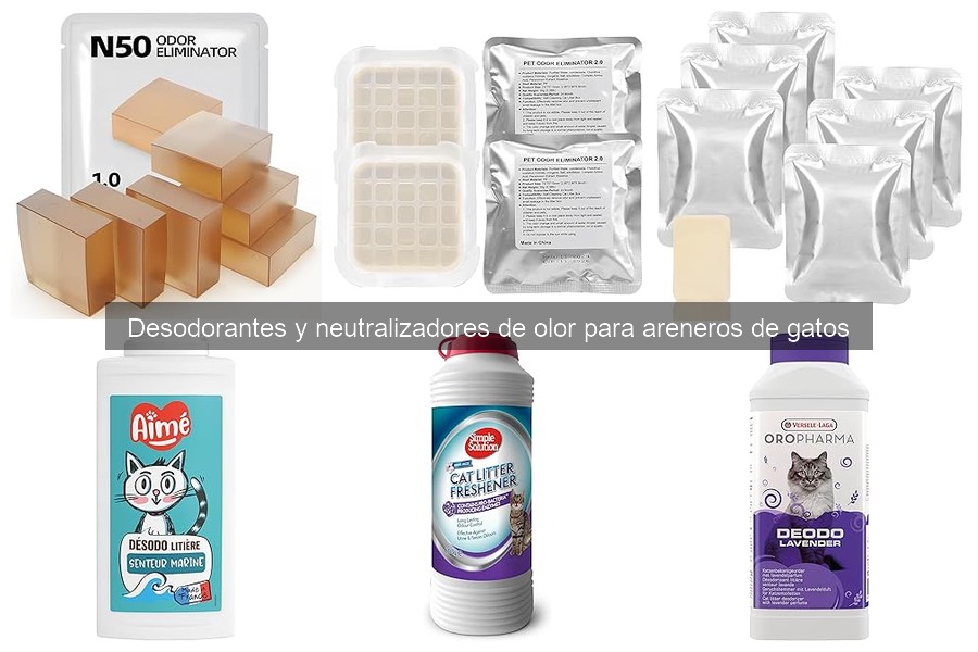 Desodorantes y Neutralizadores para Areneros de Gatos
