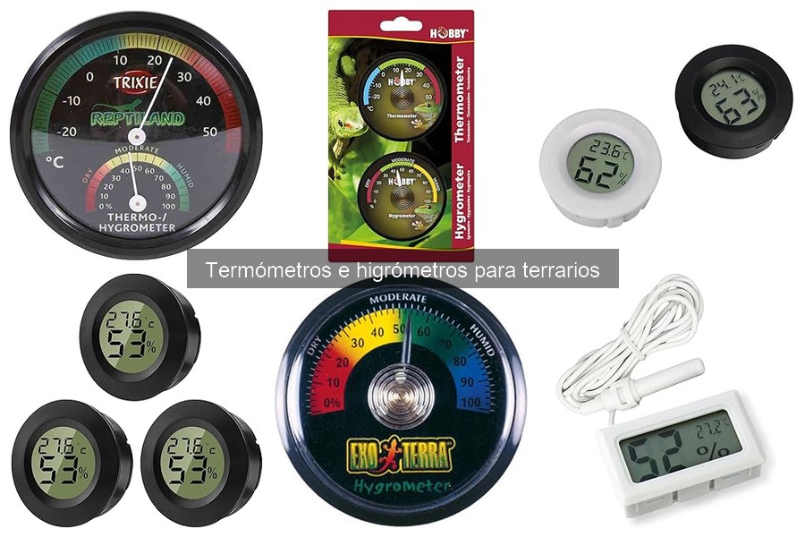 Dónde comprar termómetros e higrómetros para terrarios
