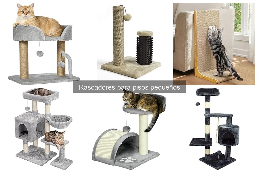 Errores al usar rascadores en pisos pequeños para gatos