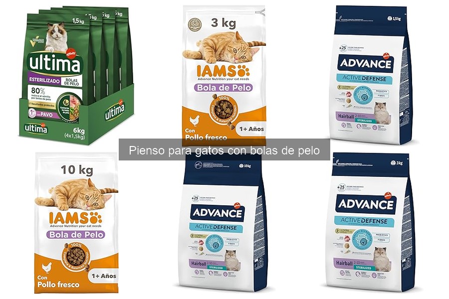 Guía de compra de pienso para gatos con bolas de pelo