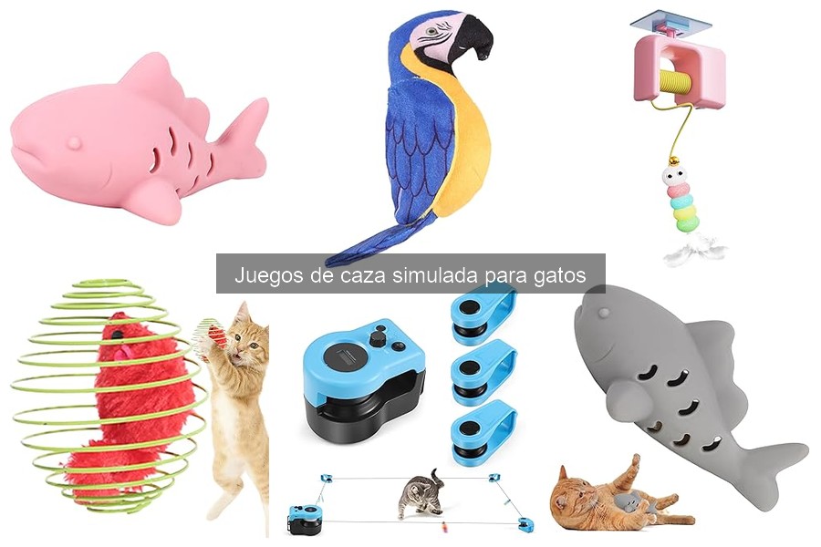 Juegos de caza simulada para gatos activos y sedentarios
