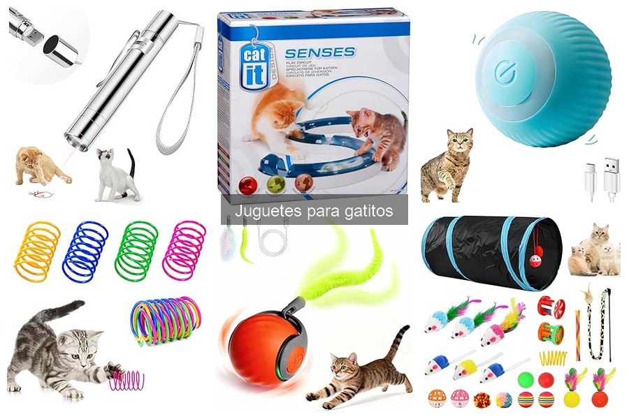 Juguetes para gatitos que fomentan el ejercicio y la actividad