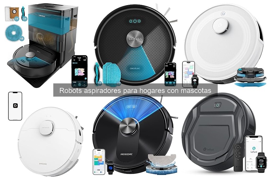 Mantenimiento de robots aspiradores para hogares con mascotas