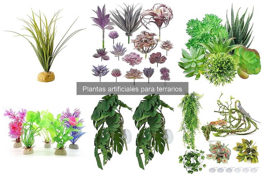 Mejores plantas artificiales para terrarios seguros con mascotas