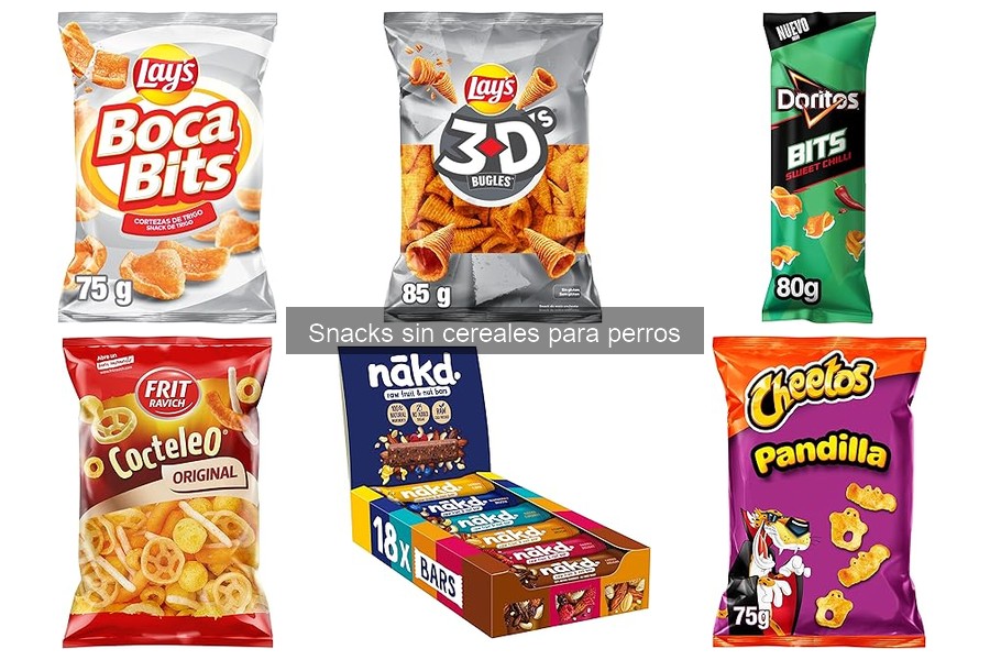 Mejores snacks sin cereales para perros energéticos