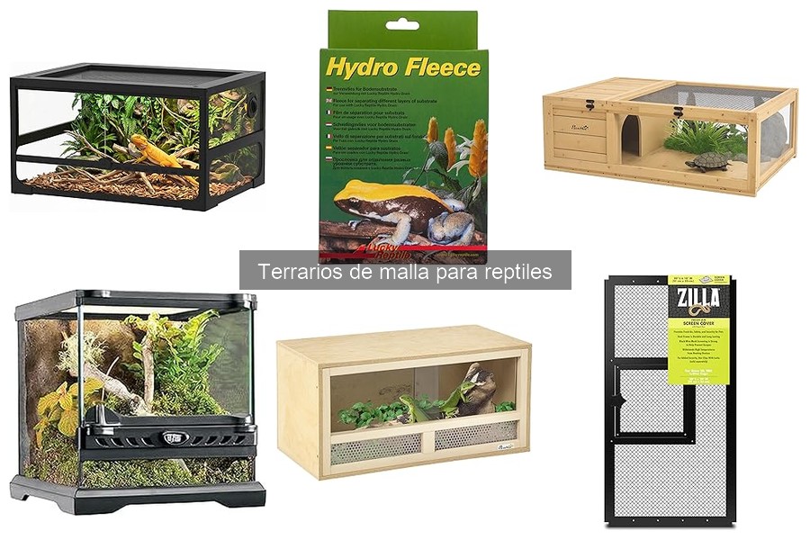 Mejores terrarios de malla para reptiles: Opiniones reales