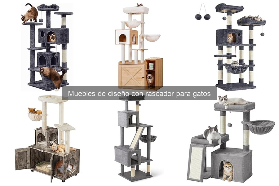 Muebles de diseño con rascador para gatos: ¿Qué son y cómo son?