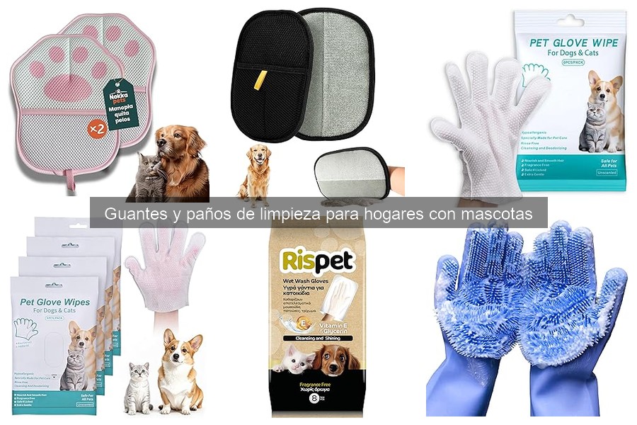 Ofertas y precios de guantes y paños de limpieza para mascotas