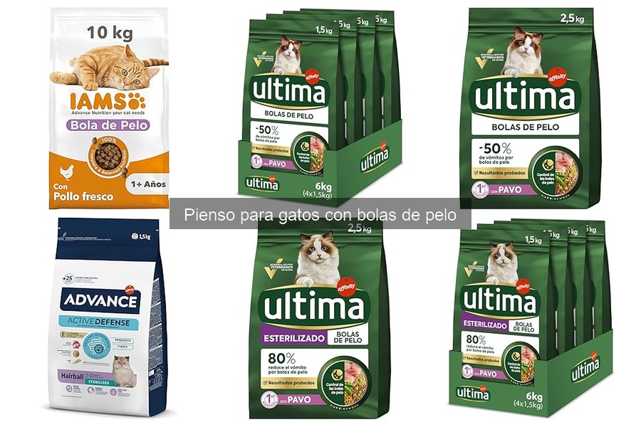 Opiniones sobre piensos para gatos con bolas de pelo