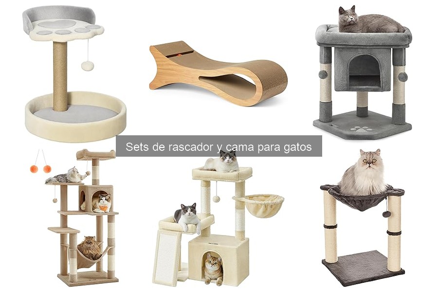 Opiniones sobre sets de rascador y cama para gatos