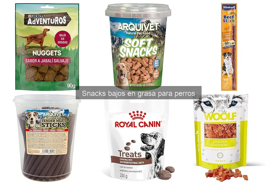 Opiniones sobre snacks bajos en grasa para perros