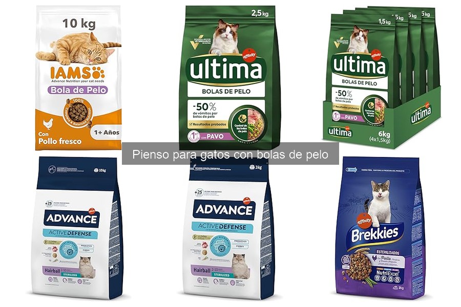Piensos para gatos con bolas de pelo: Beneficios y composición