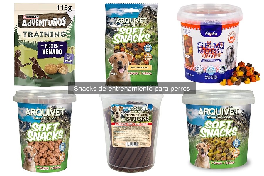 Precio promedio de snacks de entrenamiento para perros
