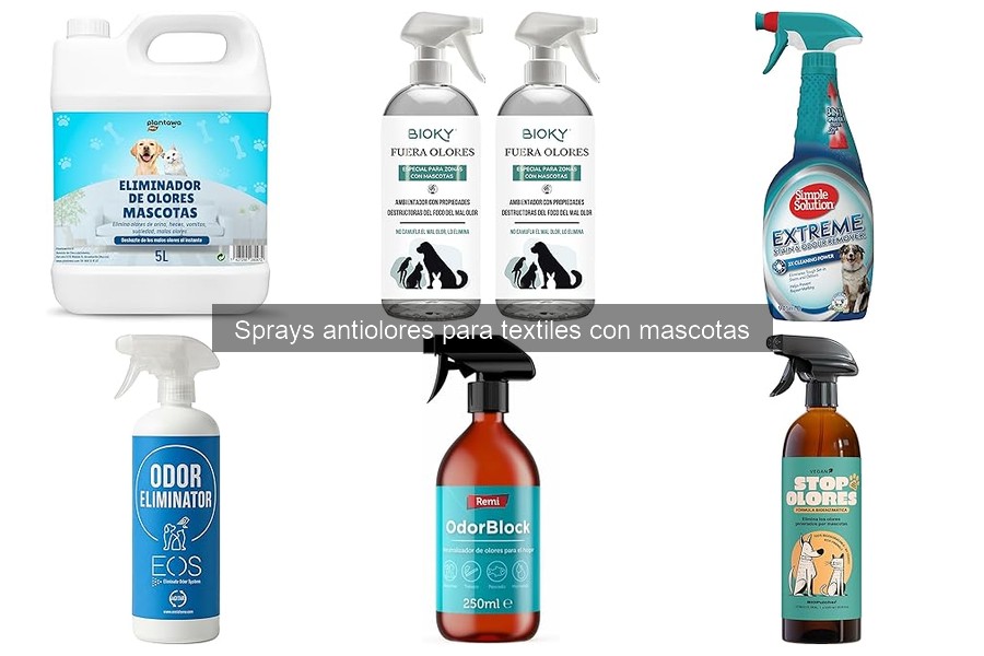 Precio promedio de sprays antiolores para textiles con mascotas