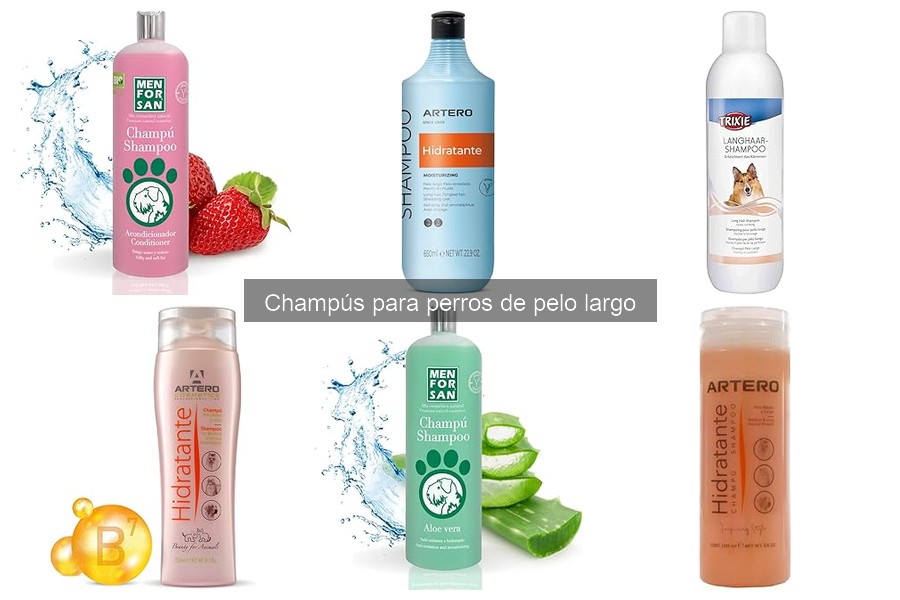 Precios de champús para perros de pelo largo en Amazon