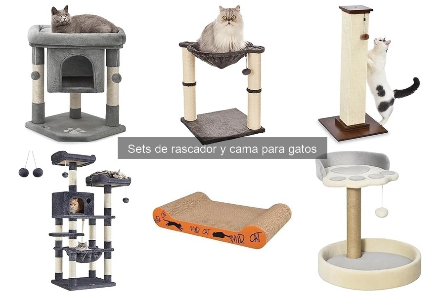 Precios de sets de rascador y cama para gatos en 2023