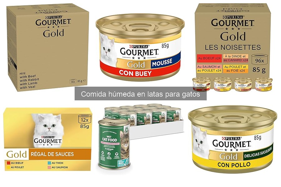 ¿Qué es la comida húmeda en latas para gatos?