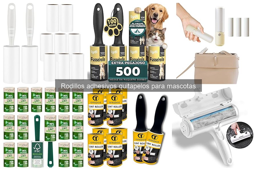 ¿Qué es un rodillo adhesivo para quitar pelos de mascotas?